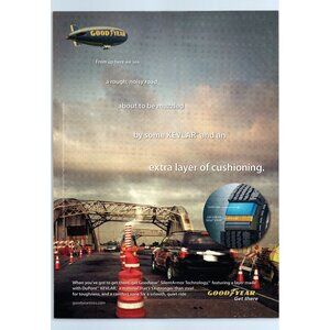 2007 Goodyear Tires Toyota 4Runner Steel Bridges Vintage Print Ad Wall Art